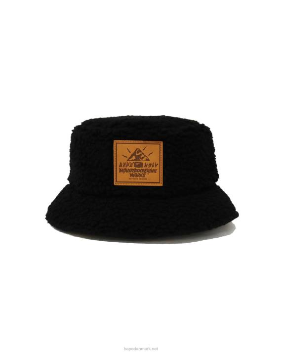 A Bathing Ape Kvinder 1 camo boa vendbar bøttehat HH6J1155 sort