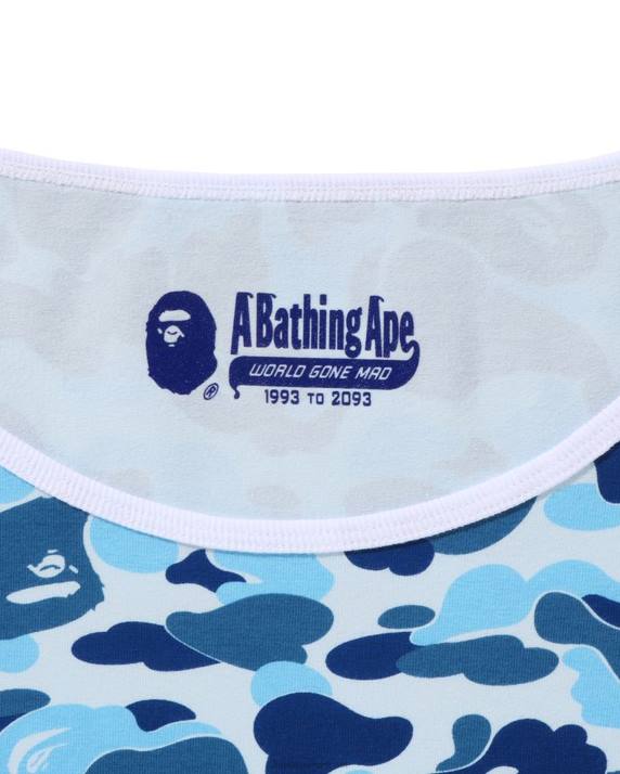 A Bathing Ape Kvinder abc camo t-shirt HH6J864 lyseblå