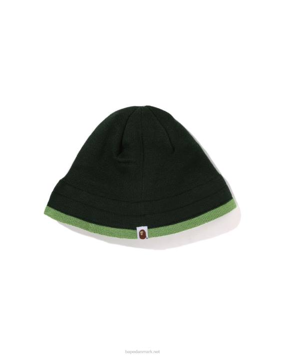 A Bathing Ape Kvinder ansigt strik hue HH6J1106 dyb jungle