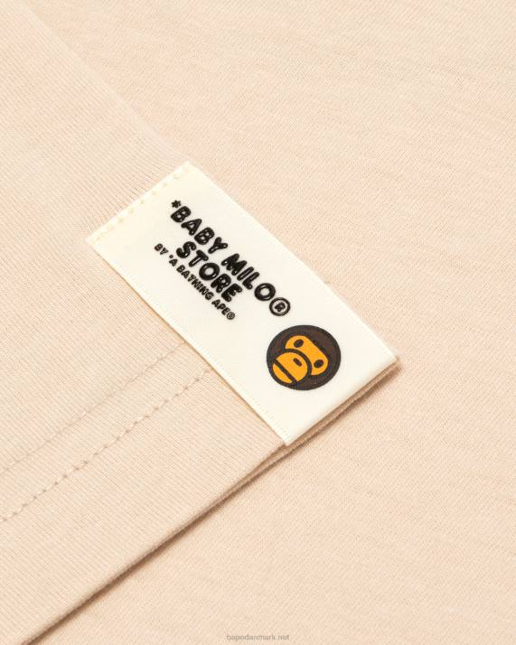 A Bathing Ape Kvinder baby milo boxy fit t-shirt HH6J849 beige