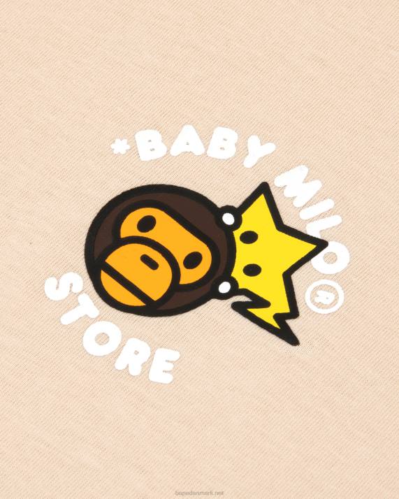 A Bathing Ape Kvinder baby milo boxy fit t-shirt HH6J849 beige