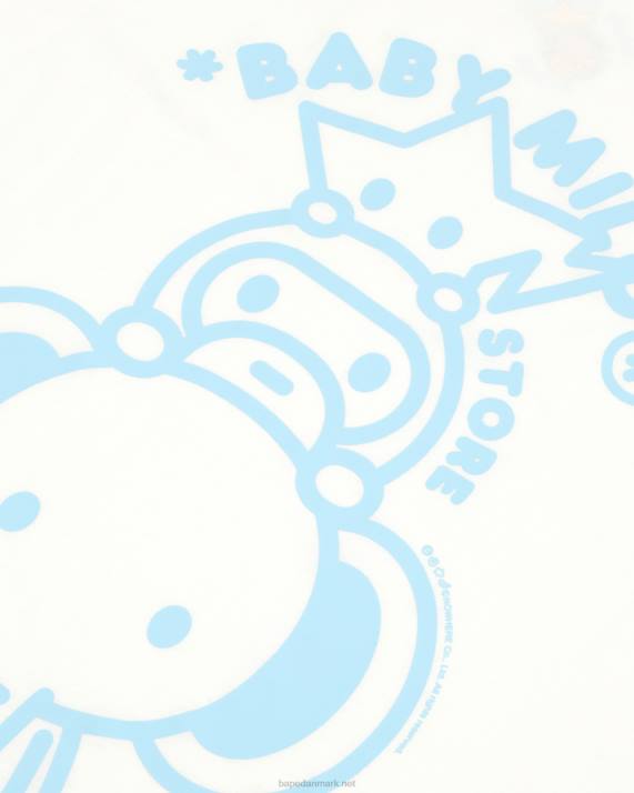 A Bathing Ape Kvinder baby milo boxy fit t-shirt HH6J850 hvid