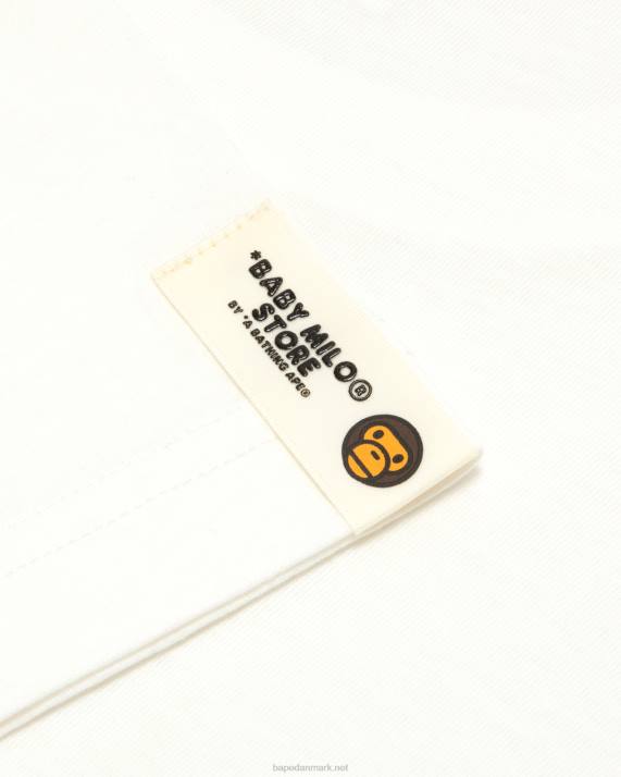 A Bathing Ape Kvinder baby milo boxy fit t-shirt HH6J850 hvid