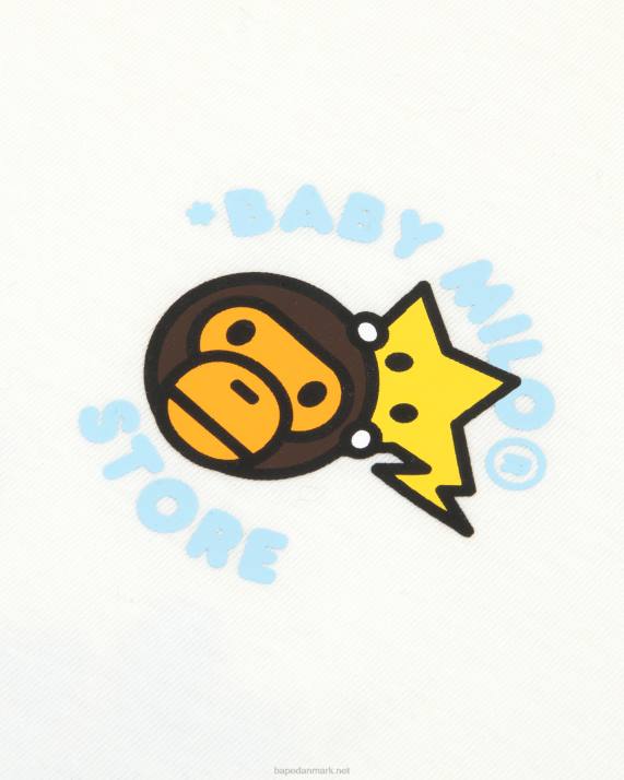 A Bathing Ape Kvinder baby milo boxy fit t-shirt HH6J850 hvid