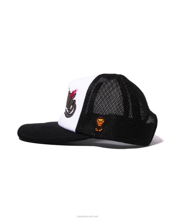 A Bathing Ape Kvinder baby milo broderi mesh kasket HH6J1141 sort