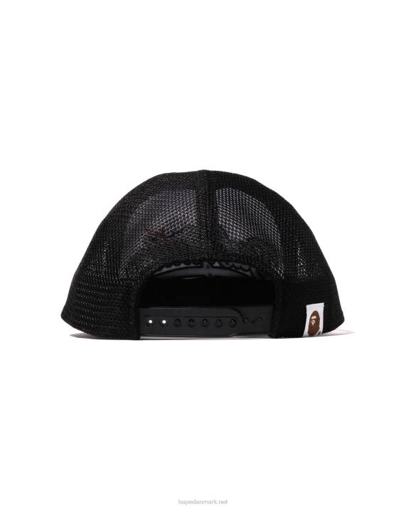 A Bathing Ape Kvinder baby milo broderi mesh kasket HH6J1141 sort