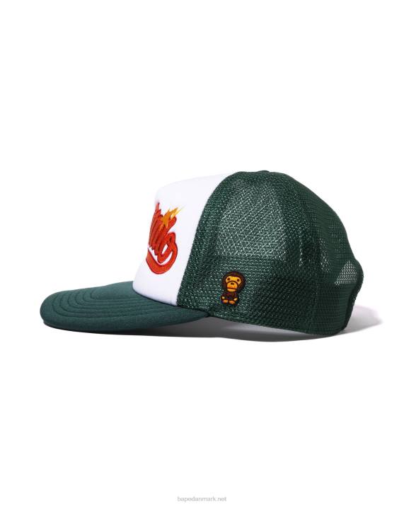 A Bathing Ape Kvinder baby milo broderi mesh kasket HH6J1143 dyb jungle