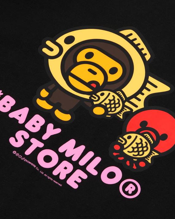 A Bathing Ape Kvinder baby milo grafisk t-shirt HH6J860 sort