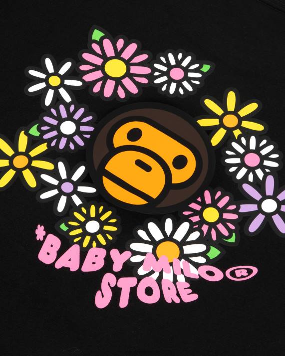 A Bathing Ape Kvinder baby milo kortærmet t-shirt HH6J858 sort