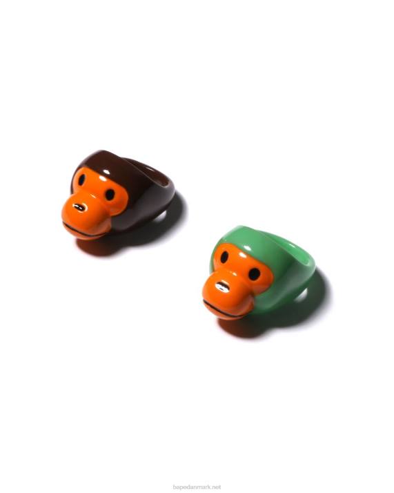 A Bathing Ape Kvinder baby milo ring sæt HH6J1146 Brun