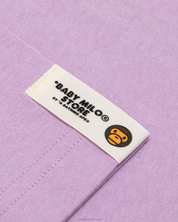 A Bathing Ape Kvinder baby milo t-shirt HH6J856 lilla