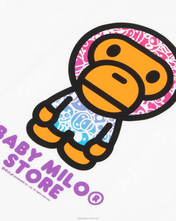 A Bathing Ape Kvinder baby milo t-shirt HH6J857 hvid