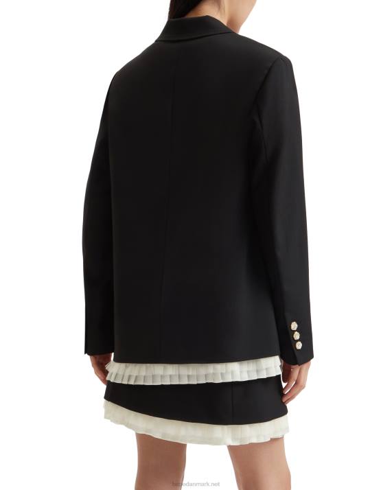 A Bathing Ape Kvinder blazerjakke med knapper HH6J988 sort