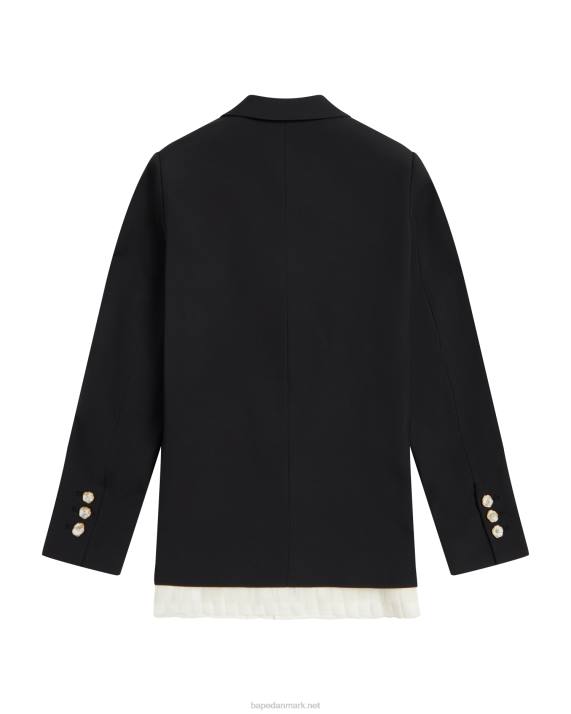 A Bathing Ape Kvinder blazerjakke med knapper HH6J988 sort