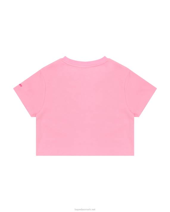 A Bathing Ape Kvinder blomst beskåret t-shirt HH6J966 lyserød