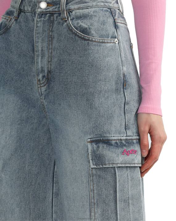 A Bathing Ape Kvinder cargo jeans HH6J817 denim