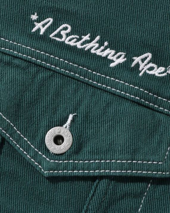 A Bathing Ape Kvinder champion oversized farve twill jakke HH6J911 dyb jungle