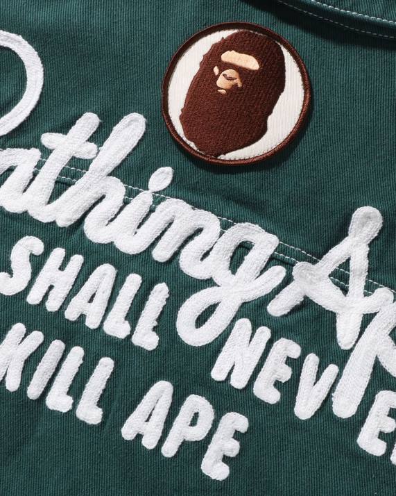 A Bathing Ape Kvinder champion oversized farve twill jakke HH6J911 dyb jungle