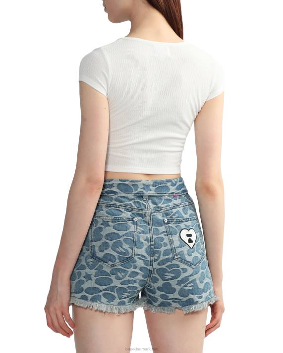 A Bathing Ape Kvinder crop top med v-hals HH6J821 hvid