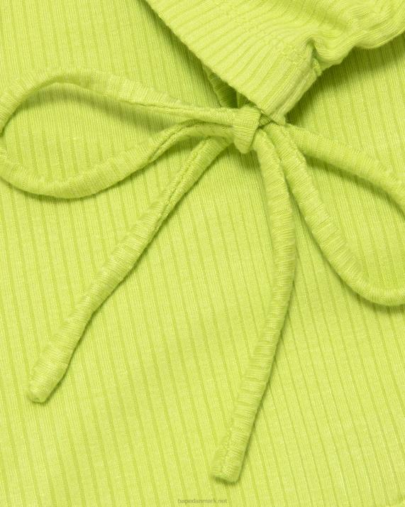 A Bathing Ape Kvinder cropped top med snøre med logo HH6J933 lysegrøn