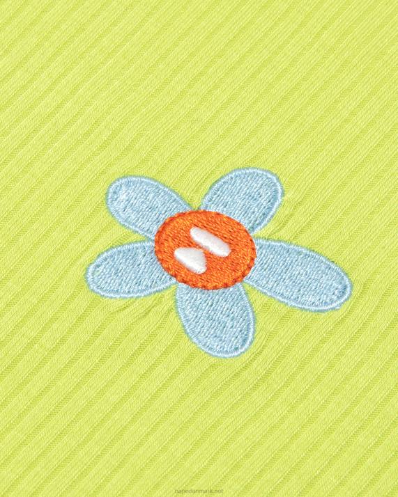 A Bathing Ape Kvinder cropped top med snøre med logo HH6J933 lysegrøn