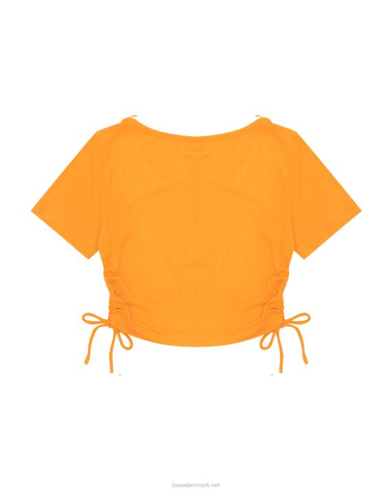 A Bathing Ape Kvinder cropped top med snøre med logo HH6J934 orange