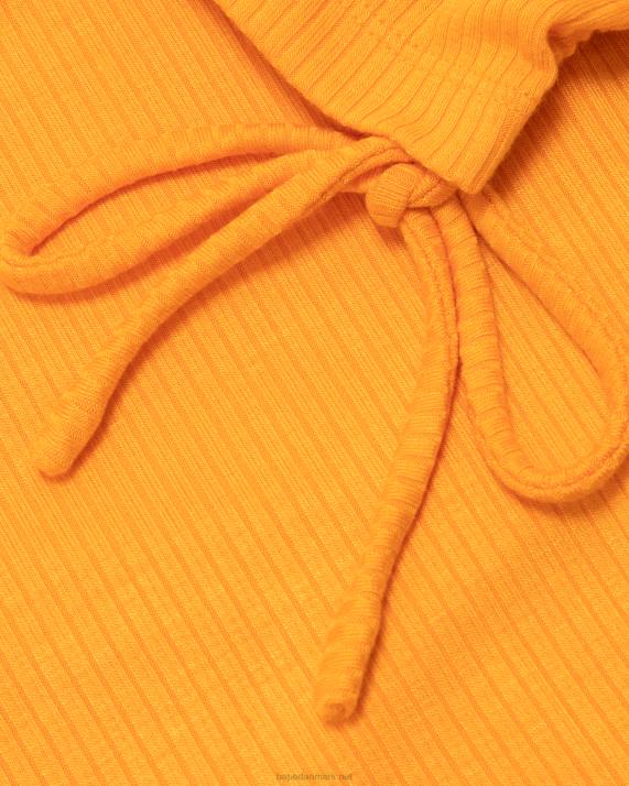 A Bathing Ape Kvinder cropped top med snøre med logo HH6J934 orange