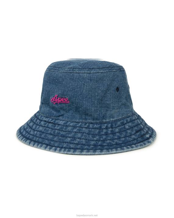 A Bathing Ape Kvinder denim bøttehat HH6J1084 denim
