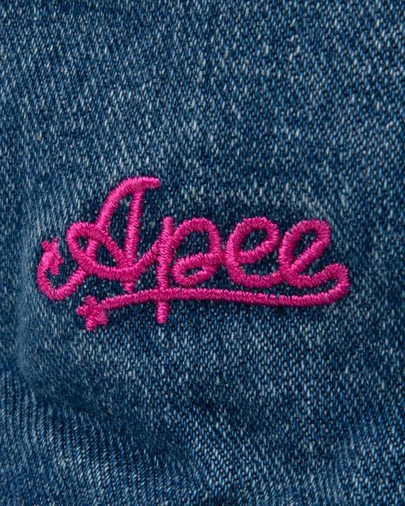 A Bathing Ape Kvinder denim bøttehat HH6J1084 denim