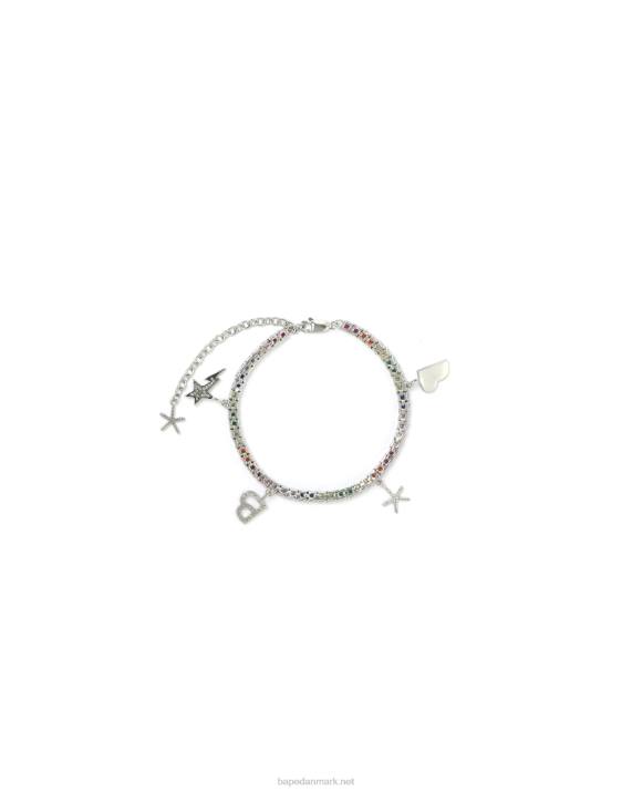 A Bathing Ape Kvinder flerfarvet krystal armbånd HH6J1119 caise