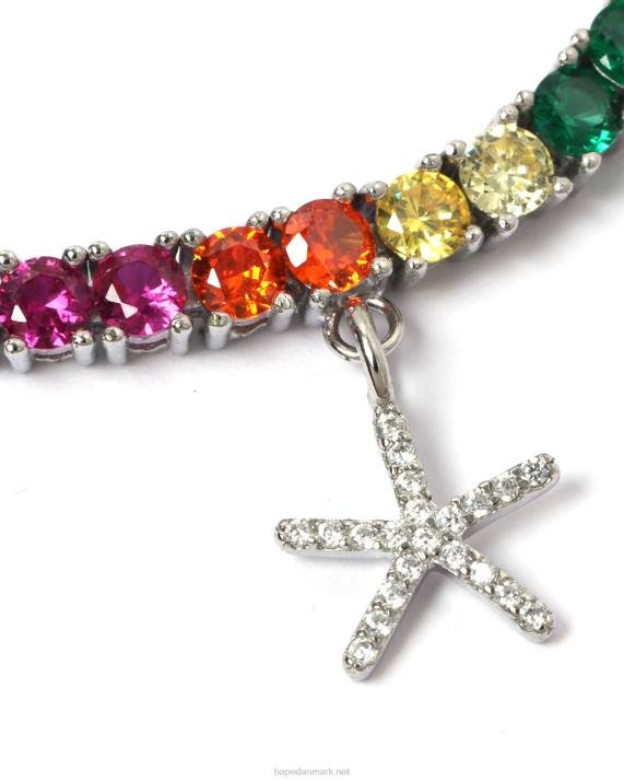 A Bathing Ape Kvinder flerfarvet krystal armbånd HH6J1119 caise