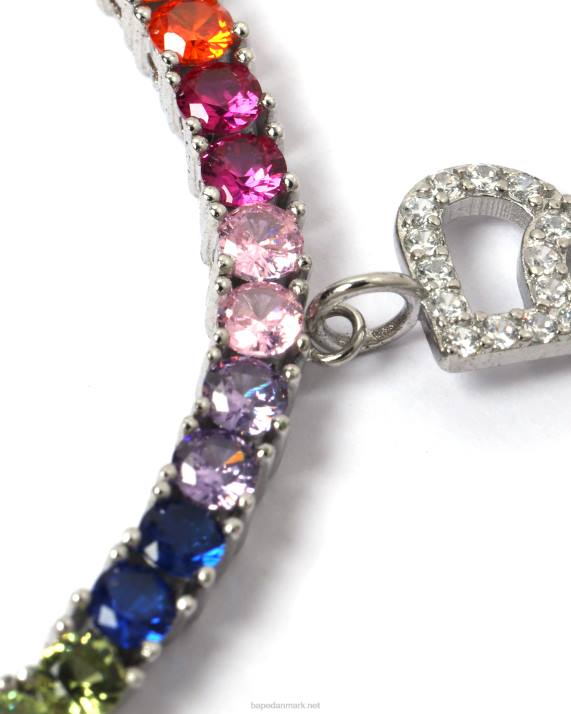A Bathing Ape Kvinder flerfarvet krystal armbånd HH6J1119 caise