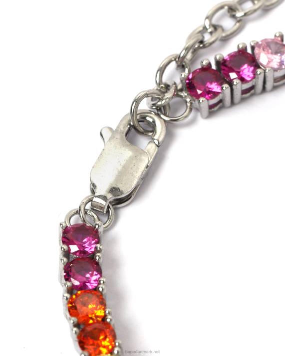 A Bathing Ape Kvinder flerfarvet krystal armbånd HH6J1119 caise
