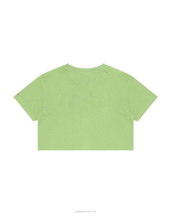 A Bathing Ape Kvinder grafisk beskåret t-shirt HH6J951 efterårsgrøn