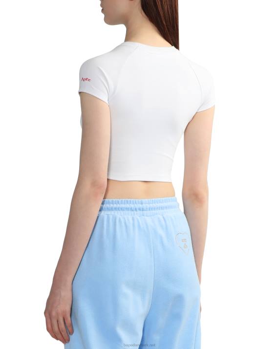 A Bathing Ape Kvinder grafisk crop-t-shirt 2 HH6J814 hvid