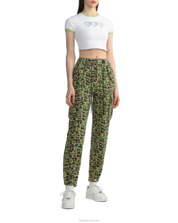 A Bathing Ape Kvinder grafisk crop-t-shirt 3 HH6J846 hvid