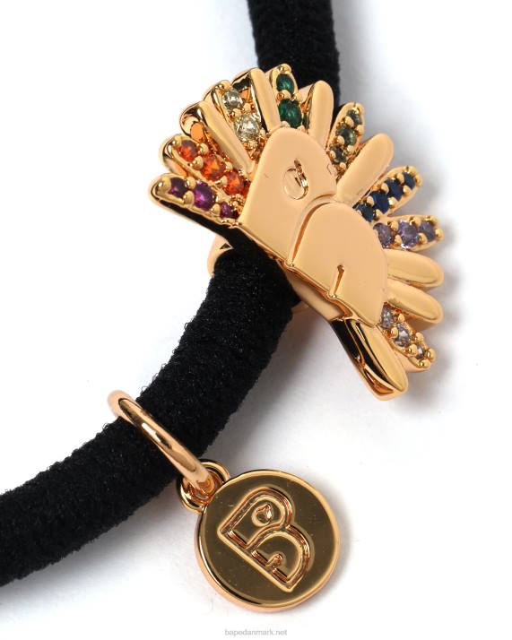 A Bathing Ape Kvinder guld-tonet logo hårbånd HH6J1124 caise