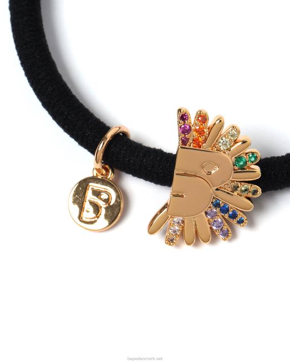 A Bathing Ape Kvinder guld-tonet logo hårbånd HH6J1124 caise