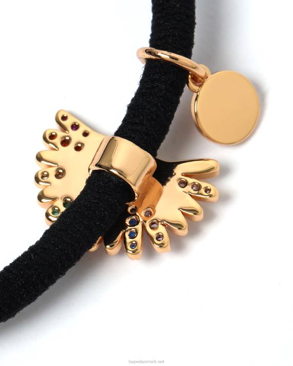 A Bathing Ape Kvinder guld-tonet logo hårbånd HH6J1124 caise