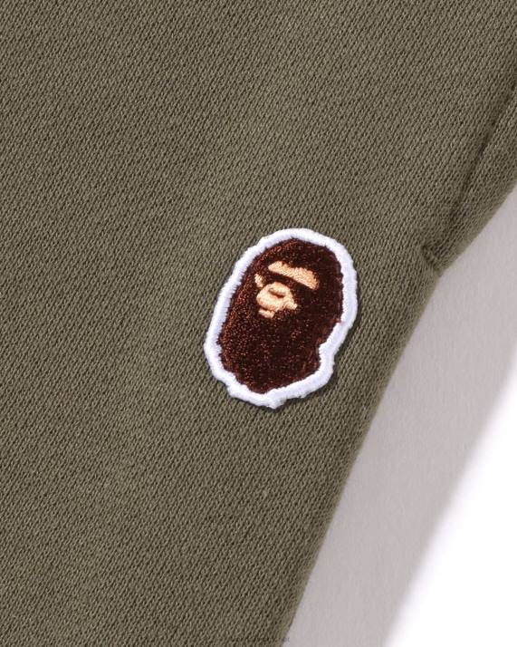 A Bathing Ape Kvinder head one point oversize sweat pants HH6J974 militærgrøn
