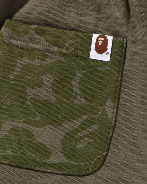 A Bathing Ape Kvinder head one point oversize sweat pants HH6J974 militærgrøn