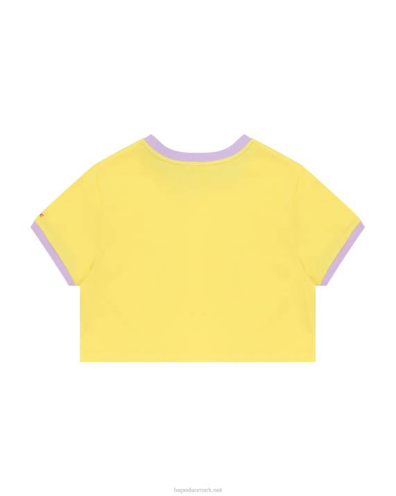 A Bathing Ape Kvinder hjerte beskåret t-shirt HH6J964 gul