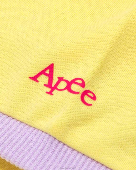 A Bathing Ape Kvinder hjerte beskåret t-shirt HH6J964 gul