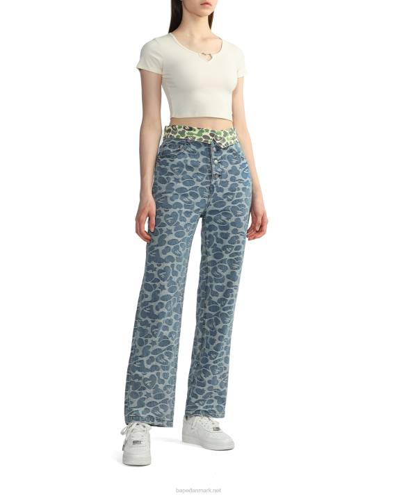 A Bathing Ape Kvinder hjerteformet metalringtop HH6J840 creme farve