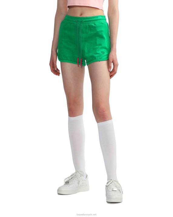 A Bathing Ape Kvinder håndklæde løbeshorts HH6J829 smaragd