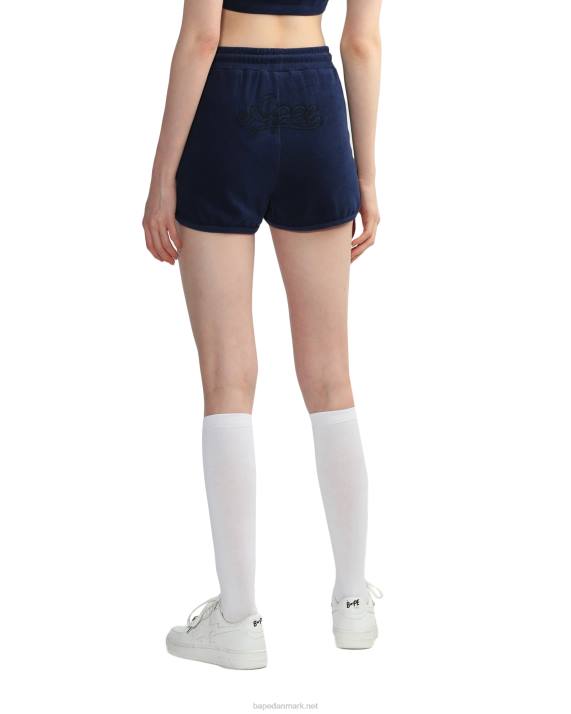 A Bathing Ape Kvinder håndklæde løbeshorts HH6J830 Marine blå