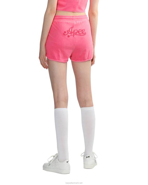 A Bathing Ape Kvinder håndklæde løbeshorts HH6J831 lyserød