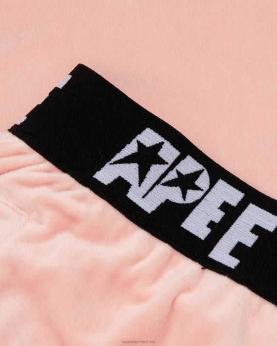 A Bathing Ape Kvinder joggers i velour HH6J1042 lyserød