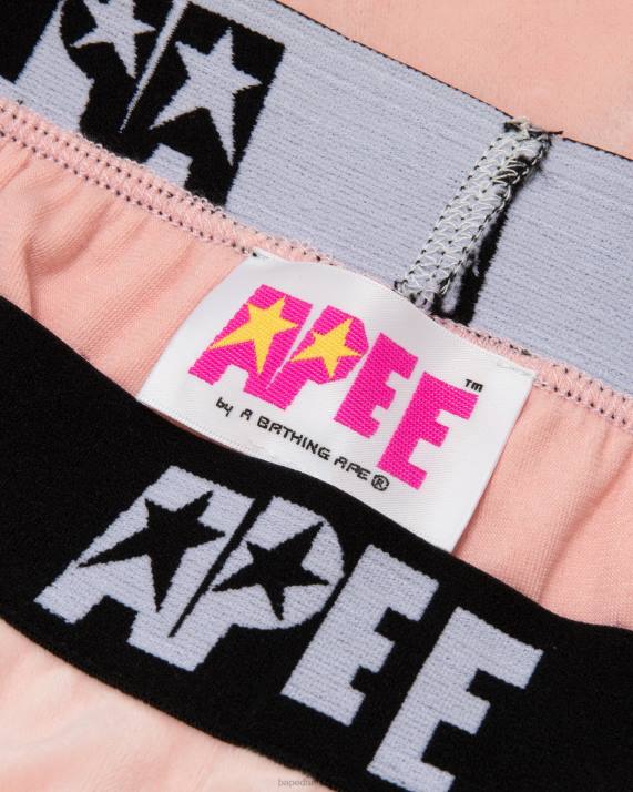 A Bathing Ape Kvinder joggers i velour HH6J1042 lyserød