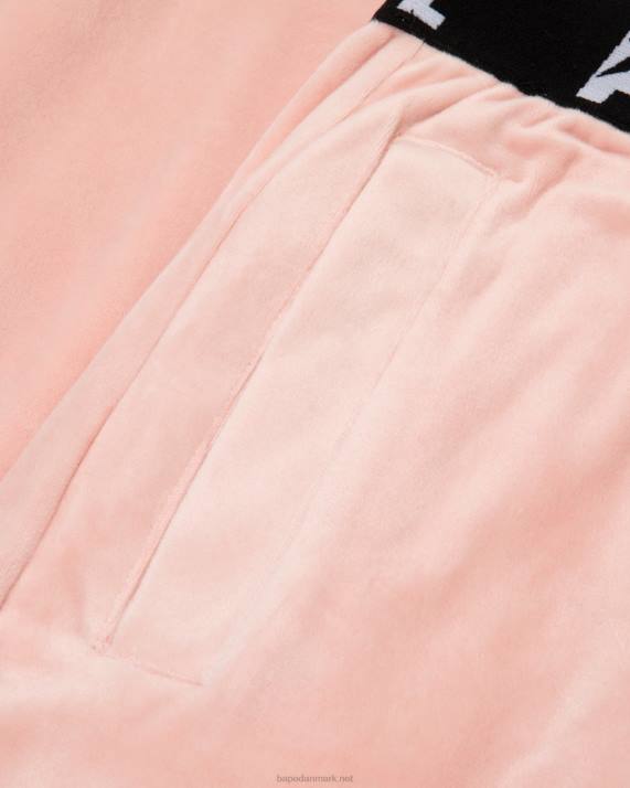 A Bathing Ape Kvinder joggers i velour HH6J1042 lyserød